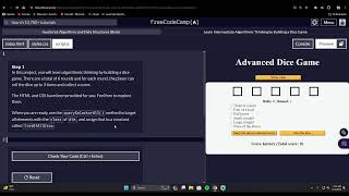 Algorithmic Thinking Dice Game 1 [upl. by Jamey]