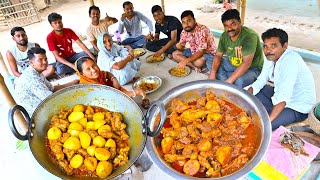 মায়ের হাতে সেরা স্বাদের মুরগির মাংস রান্না  Village style famous Chicken Curry recipe  villfood [upl. by Arela]