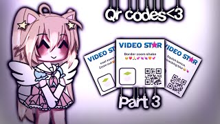 Video star qr codes⌇ ° ꒰ COMPLETELY FREE꒱ ° ⌇ [upl. by Arriaet]