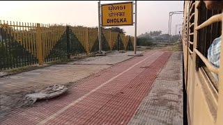 Departing from Dholka Railway Station On Gandhigram  Bhavnagar SF Express [upl. by Korfonta]