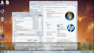 How to Fix quot Has stopped workingquot in windows 7 [upl. by Maag]