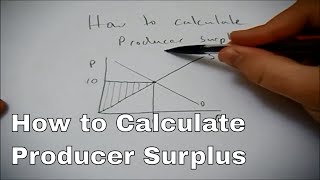 How to calculate producer surplus [upl. by Razatlab343]