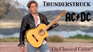 ACDC  Thunderstruck  Acoustic Fingerstyle Guitar Cover  Classical Solo Guitar [upl. by Aloz]