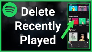 How To Delete Recently Played On Spotify [upl. by Namielus]