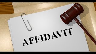 UNDERSTANDING AFFIDAVIT FORM USE AND CONTENT [upl. by Granoff]