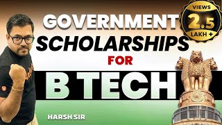 Government Scholarships BTech Students Must Apply In 2023  Harsh Sir VedantuMath [upl. by Anitrak]