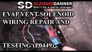 EVAP vent solenoid wiring repair and testing P0449 [upl. by Blase]