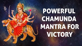 Chamunda Mantra  Om Aim Hrim Klim Chamundaye Viche  Powerful Chamunda Mantra For Victory [upl. by Anairad]