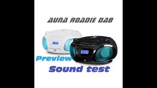 Auna Roadie DAB  Preview  Sound test 🎶 [upl. by Ilellan]