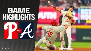 Phillies vs Braves Game Highlights 82124  MLB Highlights [upl. by Htaras100]