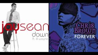 Baby Are You Down Forever Chris Brown Forever  Jay Sean Down Mash Up [upl. by Innek228]