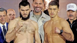 Artur Beterbiev vs Dmitry Bivol 2 • FULL WEIGH IN amp FACE OFF  DAZN Boxing [upl. by Trella388]