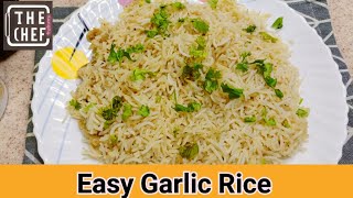 Easy n Quick Garlic Rice Recipe By The Hungry Chef  How to Make Garlic Butter Rice  Garlic Rice [upl. by Erodeht981]