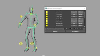 Animation retargeting tool for Autodesk Maya [upl. by Juley]