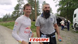 Baptême WRC pour Sébastien Chabal avec Sébastien Ogier  Rallye  WTF  Rallye de Finlande [upl. by Post]