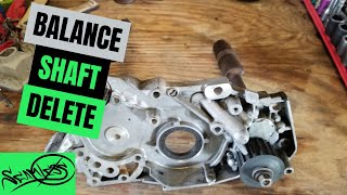 4G63 Balance shaft delete [upl. by Inahpit]