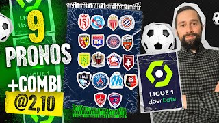 Pronostic Ligue 1  Nos 9 pronos foot du weekend  OM Rennes Lens Lyon Nice PSG Lille [upl. by Halle]