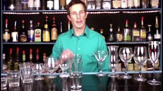 All the Glassware in a Bar  Bartending 101 [upl. by Simone]