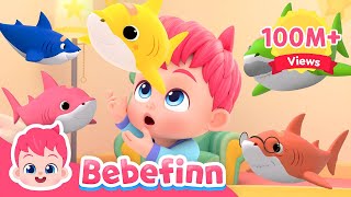 Five Little Sharks 🦈  EP39  Baby Shark Doo Doo Doo  Bebefinn Songs for Kids  Nursery Rhymes [upl. by Crescint]