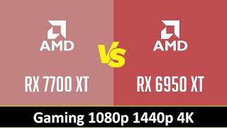 RX 7700 XT vs RX 6950 XT [upl. by Wilscam]