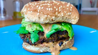 CREMINI MUSHROOMBLACK BEAN BURGER [upl. by Codi]