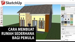 Sketchup  Membuat Rumah Sederhana untuk Pemula Baru Belajar [upl. by Rehpitsirhc]