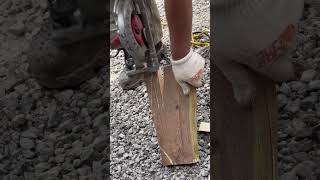 making wedges for supportcarpenter hardwork [upl. by Noryk]