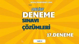 17 Coğrafya Branş Deneme Çözümleri [upl. by Herb]