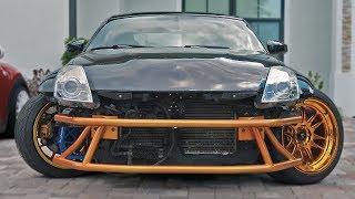 350Z goes FULL DRIFT CAR [upl. by Alair]