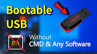 Create Bootable USB without Any Software or CMD [upl. by Akemahs776]