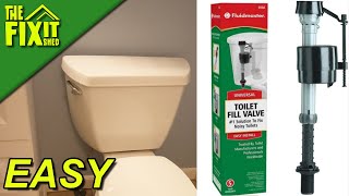 Installing FluidMaster 400A Fill Valve in your toilet Do It yourself [upl. by Obadiah]