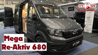 Mega genialer Kastenwagen Grundriss im Megamobil ReAktiv 680 Van auf MAN Wohnmobil Roomtour 2023 [upl. by Adelheid]