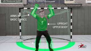 Handball Goalkeeper Training  Basic Movement  Technique explanation [upl. by Aysan]