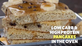 Easy PROTEIN Pancakes In The OVEN  Fluffy amp Low Carb [upl. by Lenard]