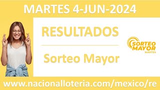 Resultado del sorteo Mayor del martes 4 de junio de 2024 [upl. by Eniotna591]