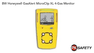 Confined Space 4 Gas Monitor BW GasAlert MicroClip XL [upl. by Hopfinger]