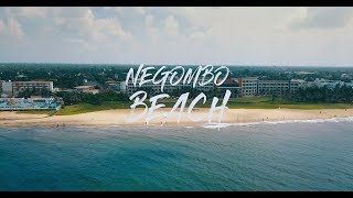 Negombo Beach  Aerial views Sri Lanka [upl. by Ile]