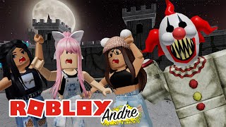 Escapando del payaso loco con mi familia  Momentos divertidos Roblox en español [upl. by Haswell993]