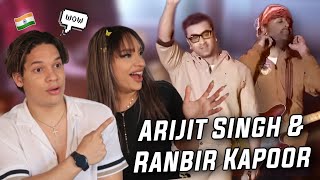 Waleska amp Efra react to Arijit Singh amp Ranbir Kapoor LIVE  Satranga [upl. by Eunice230]