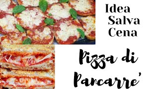 Pizza di Pancarre la Ricetta Salva cenaBuonissima [upl. by Nylicaj]