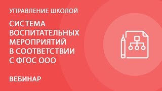 Система воспитательных мероприятий в соответствии с ФГОС ООО [upl. by Anuska954]