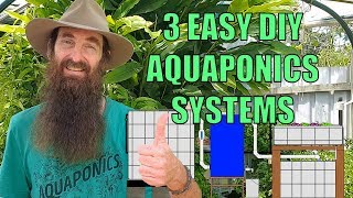 Aquaponics Design  3 Easiest System Builds for the Backyard [upl. by Cyrille]