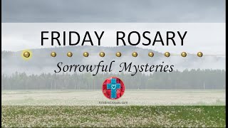 Friday Rosary • Sorrowful Mysteries of the Rosary 💜 September 1 2023 VIRTUAL ROSARY  MEDITATION [upl. by Hamon614]