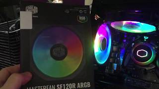 Cooler Master MasterFan SF120R ARGB Review [upl. by Dronski]