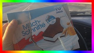 DANGEROUS milchschnitte Review on the MOTORWAY [upl. by Cymbre695]