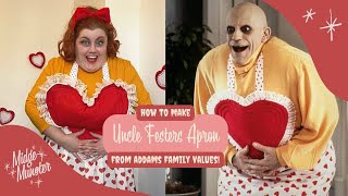 HAPPY VALLOWEEN  Making Uncle Festers Heart Apron from Addams Family Values ❤️ [upl. by Ailuj]