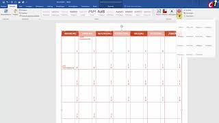 Word 2016 sjabloon academische kalender [upl. by Hnad]