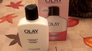 Olay Classic Moisturizing Lotion Sensitive Skin REVIEW [upl. by Shirah428]