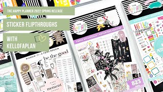 The Happy Planner 2022 Spring Release Sticker Book Flipthroughs [upl. by Flodnar]