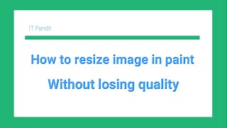 How to reduce image file size with paint without losing quality [upl. by Florian]